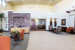 Lobby of Canyon Vista Post Acute with seating area