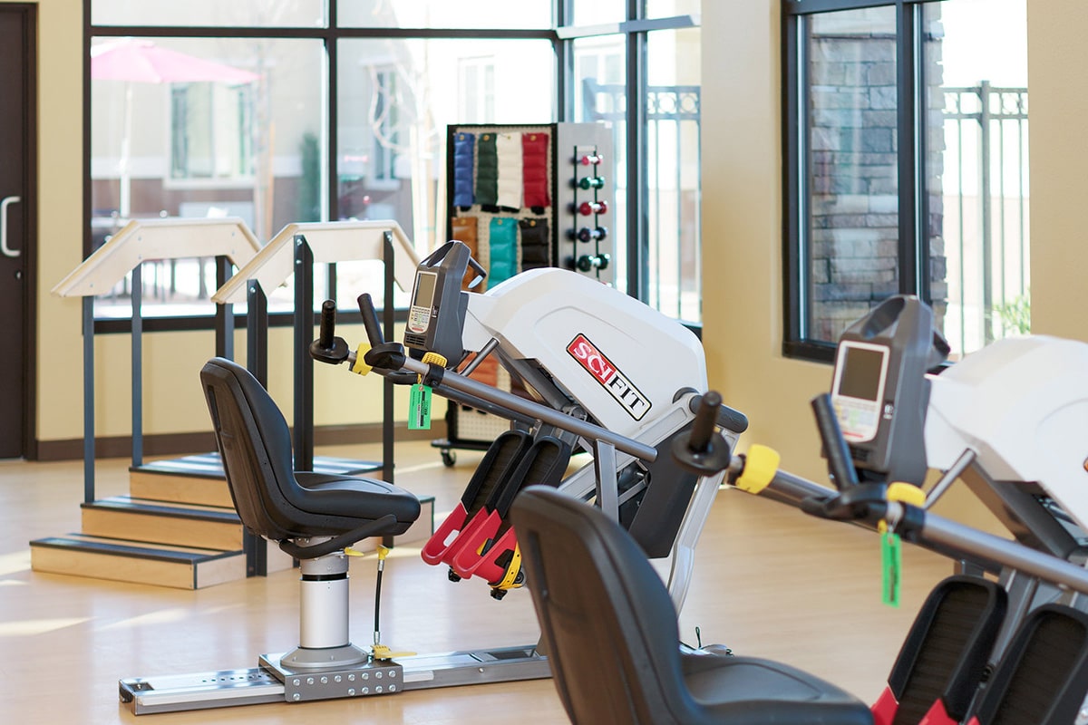 Exercise room at Canyon Vista Post Acute