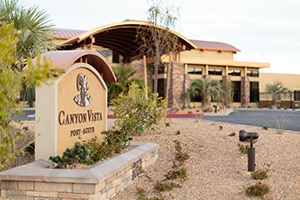 Entrance sign to Canyon Vista Post Acute